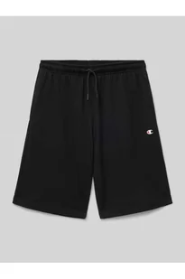 Szorty z dzianiny dresowej o kroju regular fit z nadrukiem z logo - Champion - Spodnie sportowe damskie - miniaturka - grafika 1