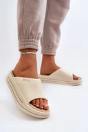 Klapki i japonki damskie - Klapki Damskie Na Platformie Big Star NN274A034 Beżowe-40 - miniaturka - grafika 1