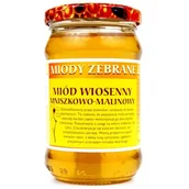 Przyprawy i zioła sypkie - Dary Natury Miód wiosenny mniszkowo-malinowy 400g - miniaturka - grafika 1