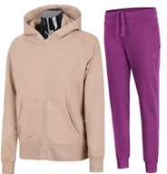 Spodnie sportowe damskie - 4F DAMSKI DRES BAWEĹNA KOMPLET BLUZA SPODNIE / rozm XL - miniaturka - grafika 1