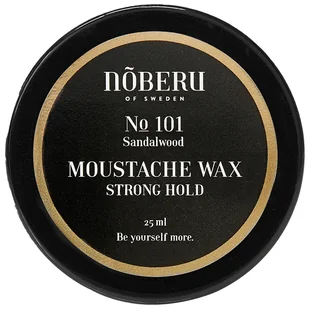 Nõberu Moustache Wax Strong Hold Sandalwood (25ml) - Kosmetyki i akcesoria do pielęgnacji brody - miniaturka - grafika 1