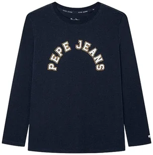 Pepe Jeans Damska koszulka Pierce, niebieski (Dulwich), 8 Jahre - Koszulki i topy damskie - miniaturka - grafika 1