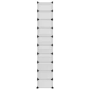 Lumarko Stojak na buty, przezroczysty, 44x32x174 cm, PP - Szafki na buty Lumarko Stojak na buty, przezroczysty, 44x32x174 cm, PP - Szafki na buty - miniaturka - grafika 5