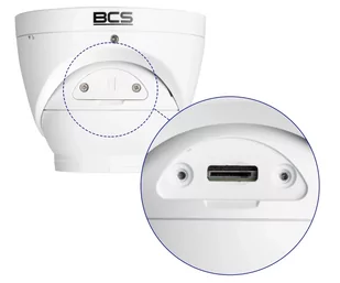 Kamera IP kopułka 5MPX z mikrofonem BCS-P-EIP25FSR3-AI1 Analityka Starlight IR30 MicroSD - Kamery IP - miniaturka - grafika 2