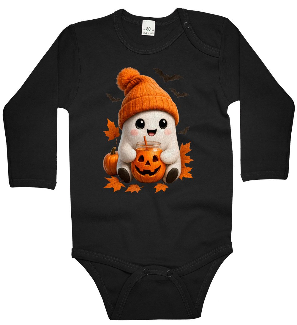 Body dziecięce Duszek W Pomarańczowej Czapce Dzień Duszka Halloween 74/80
