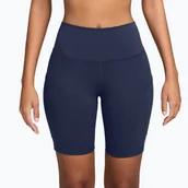 Sport OUTLET - Spodenki damskie Nike One High Waisted 8" Biker midnight navy WYSYŁKA W 24H 30 DNI NA ZWROT - miniaturka - grafika 1