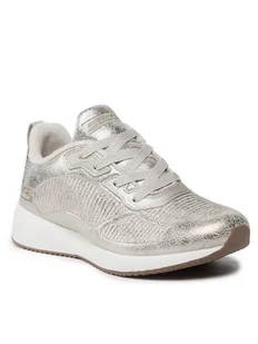 SKECHERS Sneakersy Sparkle Life 33155/CHMP Srebrny - Sneakersy damskie - miniaturka - grafika 1