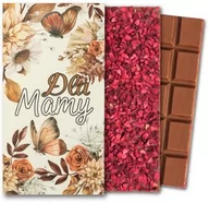Czekolada - Czekolada mleczna prezent dla Mamy upominek z maliną 50 g dzień matki - miniaturka - grafika 1