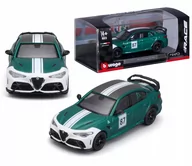 Samochody i pojazdy dla dzieci - Alfa Romeo Giulia GTAm 1:43 Bburago RACE 18-36914 WŁOSKI SAMOCHÓD - miniaturka - grafika 1