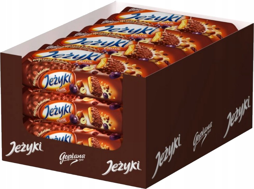 Ciastka z bakaliami Jeżyki Classic 140g x 20