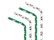 Słomki do napojów - Słomki urodzinowe Piłka Nożna - 19,5 cm - 10 szt. - miniaturka - grafika 1