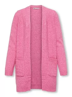 KIDS ONLY Dziewczęcy Koglesly L/S Open Cardigan KNT Noos Kardigan, Carmine Rose/Szczegóły: melanż, 122/128 cm - Swetry damskie - miniaturka - grafika 1