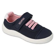 Buty dla dziewczynek - Befado obuwie dziecięce granat/róż 451X001 niebieskie - miniaturka - grafika 1