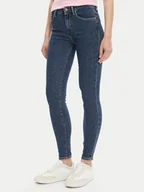 Spodnie damskie - Tommy Hilfiger Jeansy Como WW0WW45673 Granatowy Skinny Fit - miniaturka - grafika 1
