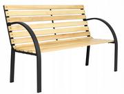 Fotele i krzesła ogrodowe - Mirosław Gockowiak Ławka ogrodowa drewniano-stalowa - miniaturka - grafika 1