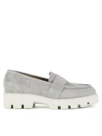 Mokasyny damskie - Badura Mokasyny AMANTEA-28180LM Szary - miniaturka - grafika 1