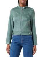 Kurtki damskie - VERO MODA Vmjose Mari Short Faux Suede Jacket Boos kurtka damska, Ciemny las, XS - miniaturka - grafika 1