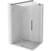 Kabiny prysznicowe - Mexen Rox L kabina prysznicowa rozsuwana 120 x 80 cm, transparent, gun metal - 8C2L-120-080-95-00 - miniaturka - grafika 1