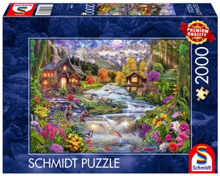 Schmidt, Puzzle PQ Rzeka w górach, 2000 el. - Puzzle - miniaturka - grafika 1
