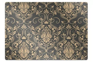 Mata na podłogę pod krzesło Złoty ornament 100x70 cm - Podnóżki, podpórki, podkładki - miniaturka - grafika 1