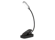 Lampy stojące - 44-162# Lampka biurkowa led lb-18 z klipsem czarna - miniaturka - grafika 1