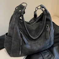 Torebki damskie - TEMU Perfekcyjna Torebka dla Kobiet w Stylu Vintage z Odpinanym Paskiem na Ramię, Wieloma Kieszeniami na Zamek i Lekkim Wytrzymałym Nylonem - - miniaturka - grafika 1