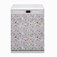 Dekoracje domu - Bluedecor Magnes ozdobny na zmywarkę Kolorowe kafelki 60x80 - miniaturka - grafika 1