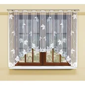 Firany - Firanka żakardowa odpasowana z wszytą taśmą marszczącą 160 x 300 cm - miniaturka - grafika 1