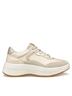Sneakersy damskie - Geox Sneakersy D Spherica ECUB-3 D46WTD 08504 C1122 Écru - miniaturka - grafika 1
