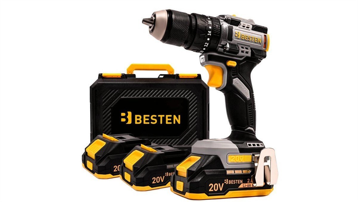 BESTEN Satra Wkrętarka akumulatorowa bezszczotkowa udarowa BE-2885 20V 50 Nm 2x2.0Ah