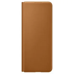 Samsung Etui Leather Flip Cover do Galaxy Z Fold 3 EF-FF926LAEGWW Brązowy - Etui i futerały do telefonów - miniaturka - grafika 1