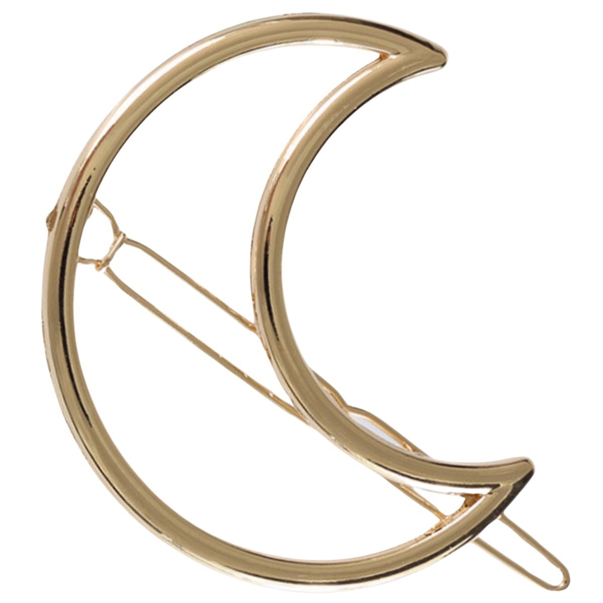 Spinka Wsuwka Złota do Włosów Ozdobna Księżyc Metalowa Lekka i Wytrzymała