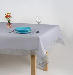 Bieżnik 50 x 100 Gipiura wz. 404 Szary - Obrusy i serwetki - miniaturka - grafika 2