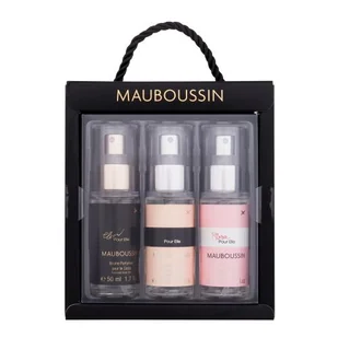 Mauboussin Pour Elle Zestaw mgiełka do ciała Elixir Pour Elle 50 ml + tmgiełka do ciała Pour Elle 50 ml + mgiełka do ciała Rose Pour Elle 50 ml - Zestawy perfum damskich - miniaturka - grafika 1