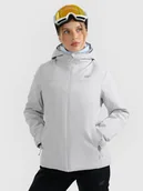 Kurtki damskie - 4F Kurtka narciarska membrana 5000 damska - szara XL - miniaturka - grafika 1