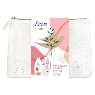 Dove XMASS - Zestaw Medium Washbag (Żel Glowing 225m + Balsam 250 ml + Deo 150 ml) - Zestawy kosmetyków damskich - miniaturka - grafika 1