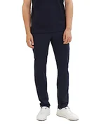 Spodenki męskie - TOM TAILOR Denim Męskie spodnie chinosy Slim Fit z bawełny, 10668-sky Captain Blue, 30W / 34L - miniaturka - grafika 1