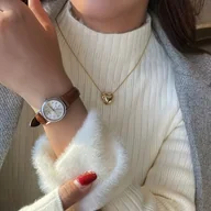 Swetry damskie - TEMU Sweter Golf z Podszewką Polarową dla Kobiet - Elastyczny Top z Długim Rękawem, Jednokolorowy Element Warstwowy na Każdą Porę Roku do Stylizacji - miniaturka - grafika 1