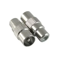 Złącza, przejściówki, adaptery - Adapter gniazdo RCA (cinch) na wtyk antenowy - miniaturka - grafika 1