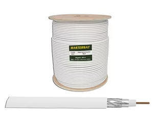 Kabel koncentryczny RG6 CCS, 300m rolka, MASTERSAT. (1LM) - Kable - miniaturka - grafika 1