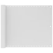 Markizy - vidaXL Parawan balkonowy HDPE 75x400 cm Biały vidaXL - miniaturka - grafika 1