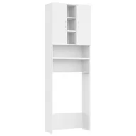 Szafki łazienkowe - vidaXL vidaXL Szafka na pralkę biała 64 x 25,5 x 190 cm 808422 - miniaturka - grafika 1