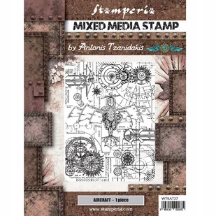 Stempel Gumowy Stamperia Aviator maszyny latające - Akcesoria i części do ekspresów do kawy - miniaturka - grafika 1