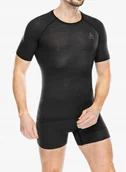 Pozostała odzież narciarska - Koszulka termoaktywna męska Odlo Merino PW 140 Seamless BL Top Crew Neck SS - miniaturka - grafika 1