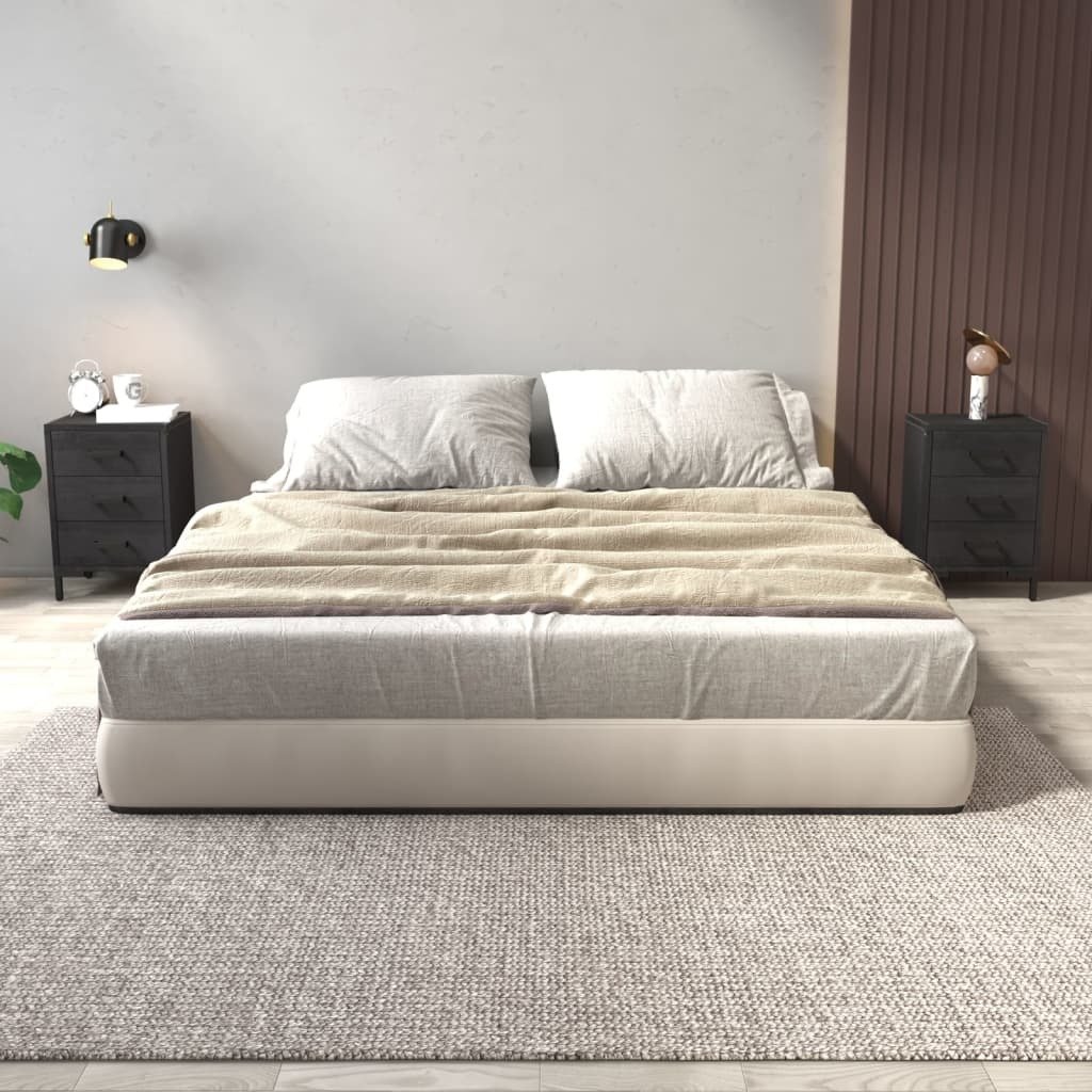 Szafki nocne 2 szt. czarne 40x30x55 cm lite drewno sosnowe