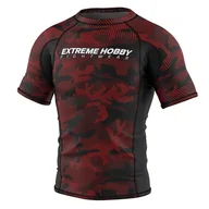 Koszulki sportowe męskie - Rashguard fitness męski z krótkim rękawem EXTREME HOBBY HAVOC - miniaturka - grafika 1