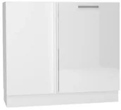 Szafki kuchenne - Szafka kuchenna narożna 90 VITA DNP P/L biała połysk STOLKAR - miniaturka - grafika 1