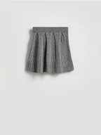 Spódnice - Reserved - Spódnica mini z domieszką wełny - ciemnoszary - miniaturka - grafika 1