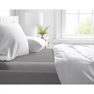 Prześcieradła - Prześcieradło z gumką, Primaviera Delux, bawełna satynowa, 180x200 cm, szary - miniaturka - grafika 1