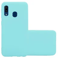 Etui i futerały do telefonów - Pokrowiec Do Samsung Galaxy A10e / A20e Etui w CANDY NIEBIESKI TPU Silikon Obudowa Case Cover Ochronny Plecki Cadorabo - miniaturka - grafika 1